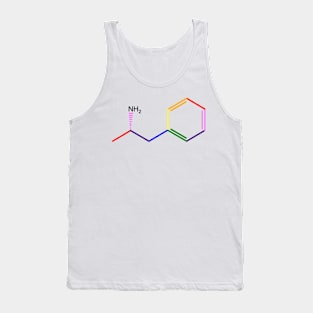 Adderall Molecule Rainbow Chemistry Tank Top